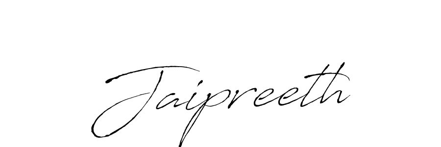 How to make Jaipreeth name signature. Use Antro_Vectra style for creating short signs online. This is the latest handwritten sign. Jaipreeth signature style 6 images and pictures png
