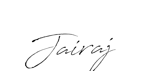 How to make Jairaj name signature. Use Antro_Vectra style for creating short signs online. This is the latest handwritten sign. Jairaj signature style 6 images and pictures png