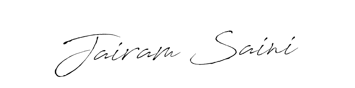 Jairam Saini stylish signature style. Best Handwritten Sign (Antro_Vectra) for my name. Handwritten Signature Collection Ideas for my name Jairam Saini. Jairam Saini signature style 6 images and pictures png