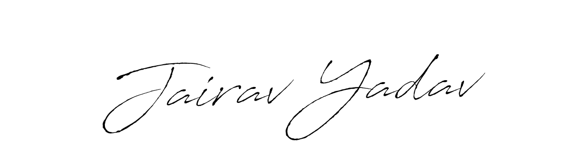 You should practise on your own different ways (Antro_Vectra) to write your name (Jairav Yadav) in signature. don't let someone else do it for you. Jairav Yadav signature style 6 images and pictures png