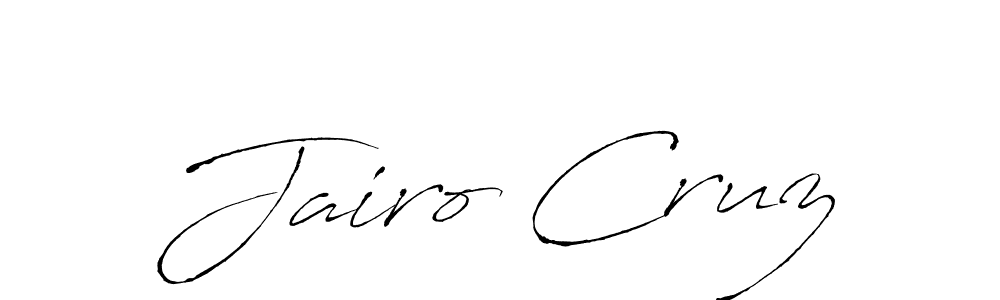 Jairo Cruz stylish signature style. Best Handwritten Sign (Antro_Vectra) for my name. Handwritten Signature Collection Ideas for my name Jairo Cruz. Jairo Cruz signature style 6 images and pictures png