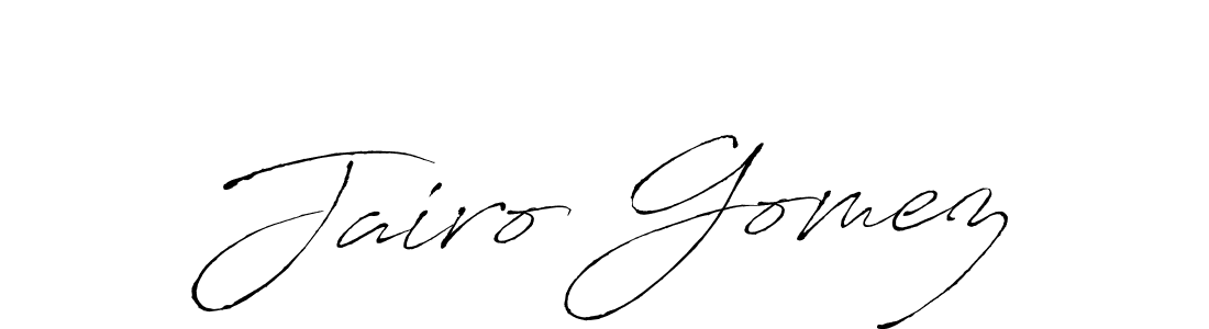 Make a beautiful signature design for name Jairo Gomez. With this signature (Antro_Vectra) style, you can create a handwritten signature for free. Jairo Gomez signature style 6 images and pictures png