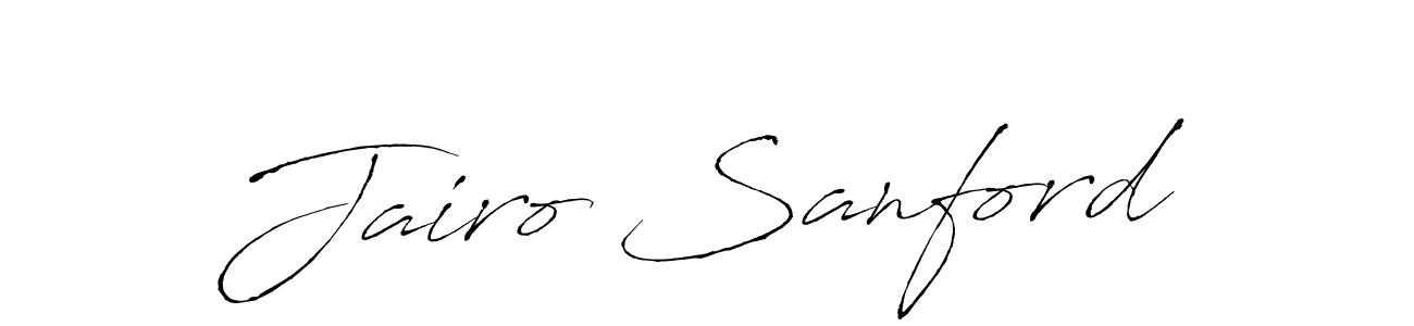 Make a beautiful signature design for name Jairo Sanford. With this signature (Antro_Vectra) style, you can create a handwritten signature for free. Jairo Sanford signature style 6 images and pictures png