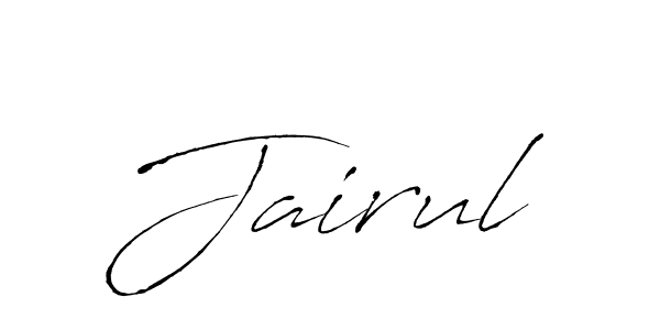 Jairul stylish signature style. Best Handwritten Sign (Antro_Vectra) for my name. Handwritten Signature Collection Ideas for my name Jairul. Jairul signature style 6 images and pictures png