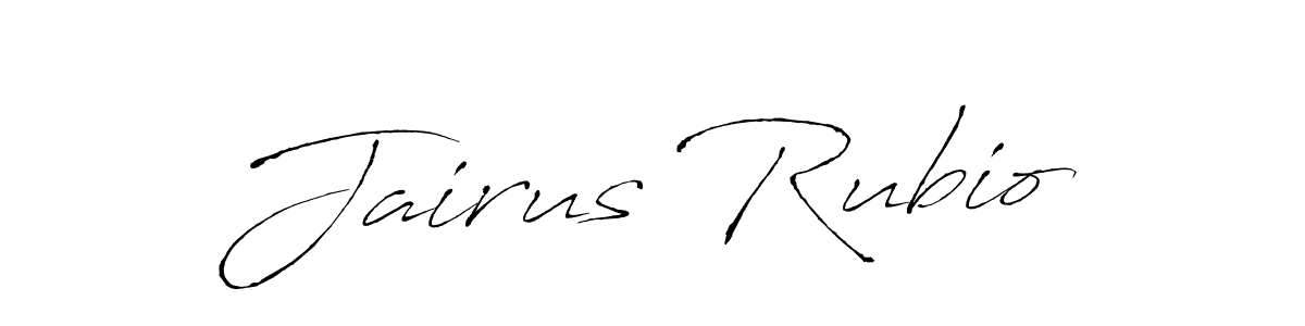 Design your own signature with our free online signature maker. With this signature software, you can create a handwritten (Antro_Vectra) signature for name Jairus Rubio. Jairus Rubio signature style 6 images and pictures png