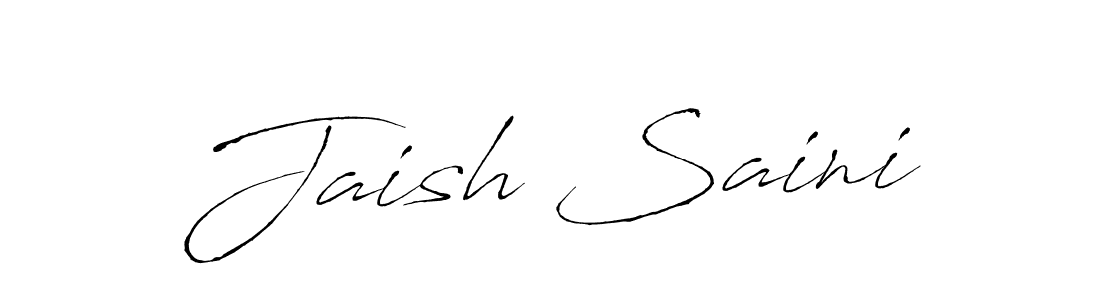 How to make Jaish Saini name signature. Use Antro_Vectra style for creating short signs online. This is the latest handwritten sign. Jaish Saini signature style 6 images and pictures png