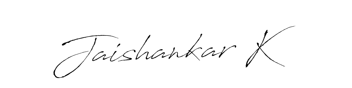 How to make Jaishankar K signature? Antro_Vectra is a professional autograph style. Create handwritten signature for Jaishankar K name. Jaishankar K signature style 6 images and pictures png