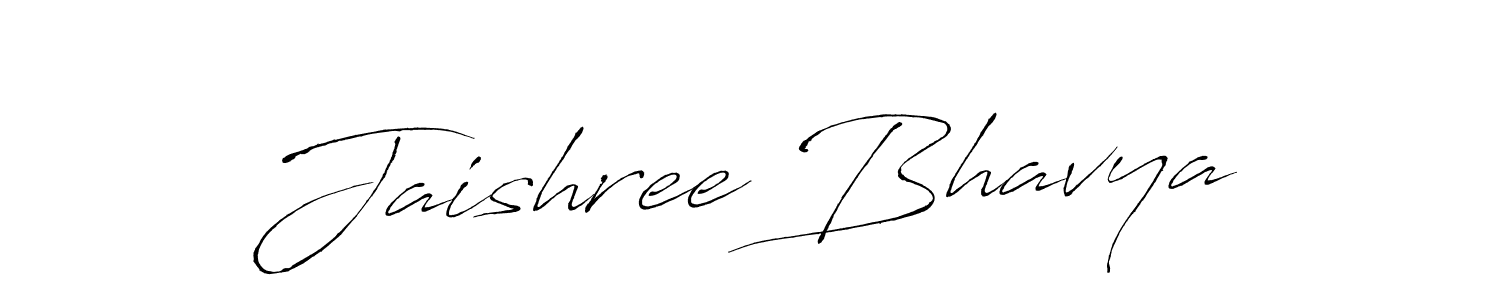 Make a beautiful signature design for name Jaishree Bhavya. With this signature (Antro_Vectra) style, you can create a handwritten signature for free. Jaishree Bhavya signature style 6 images and pictures png