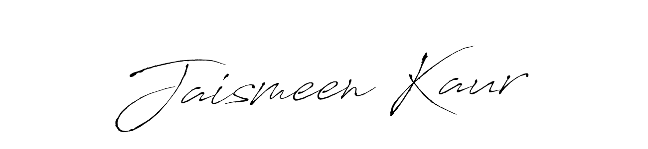 How to make Jaismeen Kaur signature? Antro_Vectra is a professional autograph style. Create handwritten signature for Jaismeen Kaur name. Jaismeen Kaur signature style 6 images and pictures png