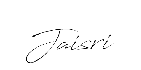 Use a signature maker to create a handwritten signature online. With this signature software, you can design (Antro_Vectra) your own signature for name Jaisri. Jaisri signature style 6 images and pictures png