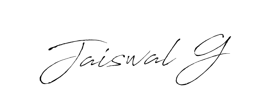 How to make Jaiswal G signature? Antro_Vectra is a professional autograph style. Create handwritten signature for Jaiswal G name. Jaiswal G signature style 6 images and pictures png