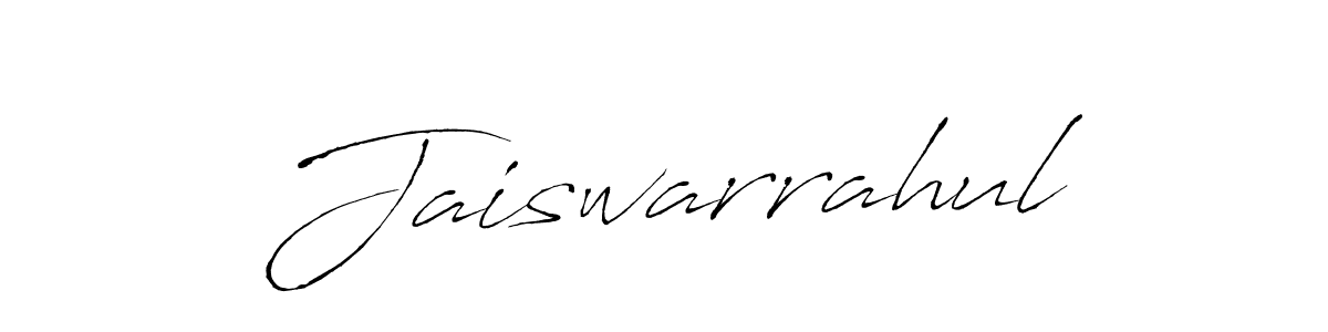Design your own signature with our free online signature maker. With this signature software, you can create a handwritten (Antro_Vectra) signature for name Jaiswarrahul. Jaiswarrahul signature style 6 images and pictures png