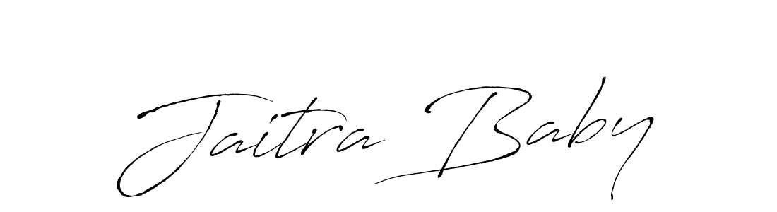 How to make Jaitra Baby signature? Antro_Vectra is a professional autograph style. Create handwritten signature for Jaitra Baby name. Jaitra Baby signature style 6 images and pictures png