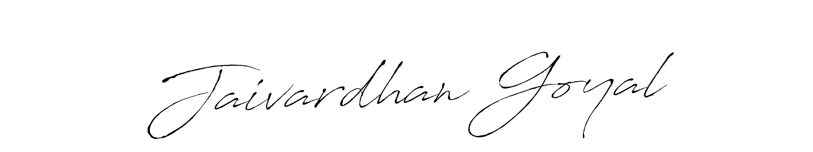 Design your own signature with our free online signature maker. With this signature software, you can create a handwritten (Antro_Vectra) signature for name Jaivardhan Goyal. Jaivardhan Goyal signature style 6 images and pictures png