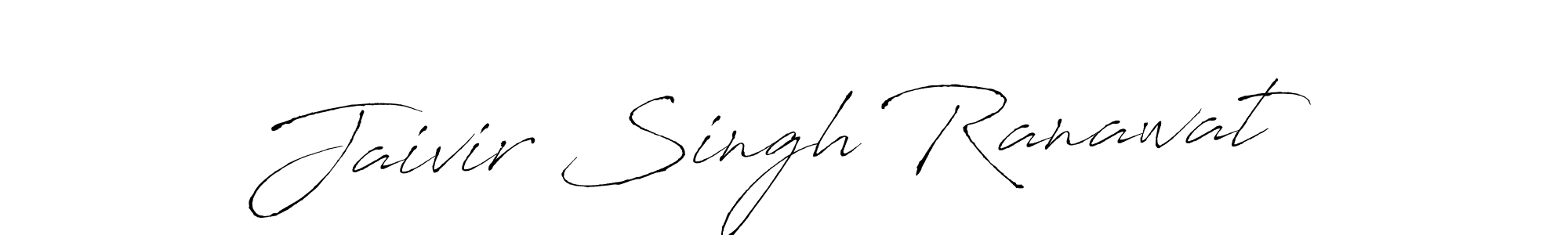 Create a beautiful signature design for name Jaivir Singh Ranawat. With this signature (Antro_Vectra) fonts, you can make a handwritten signature for free. Jaivir Singh Ranawat signature style 6 images and pictures png