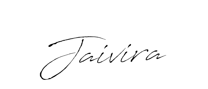 Use a signature maker to create a handwritten signature online. With this signature software, you can design (Antro_Vectra) your own signature for name Jaivira. Jaivira signature style 6 images and pictures png