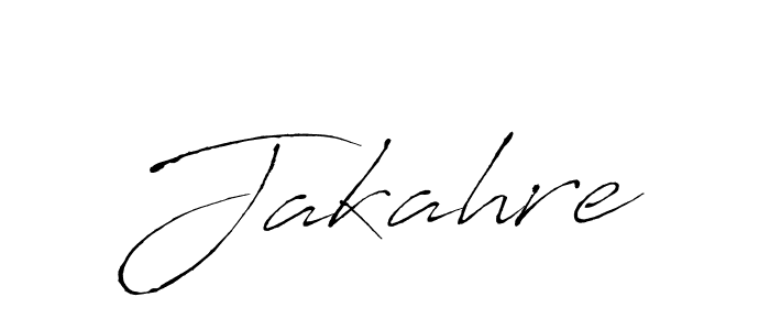Create a beautiful signature design for name Jakahre. With this signature (Antro_Vectra) fonts, you can make a handwritten signature for free. Jakahre signature style 6 images and pictures png