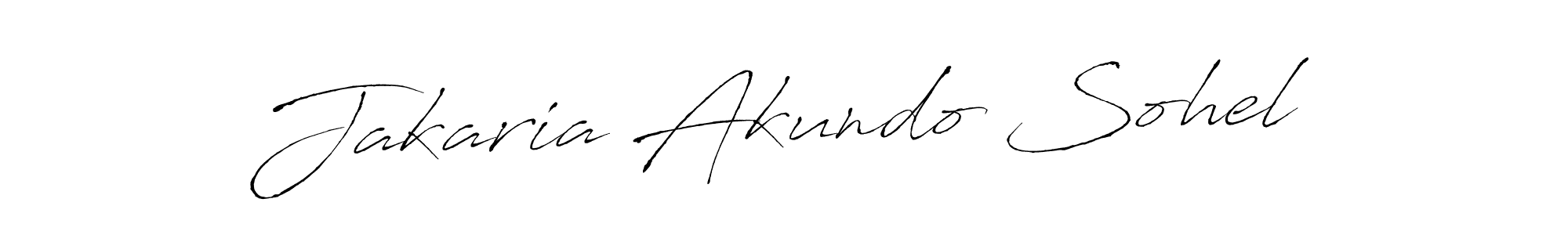 Also we have Jakaria Akundo Sohel name is the best signature style. Create professional handwritten signature collection using Antro_Vectra autograph style. Jakaria Akundo Sohel signature style 6 images and pictures png