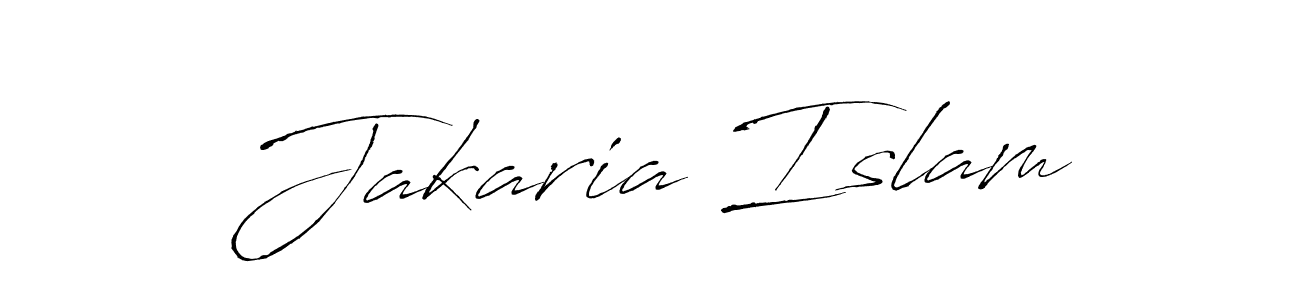 How to make Jakaria Islam name signature. Use Antro_Vectra style for creating short signs online. This is the latest handwritten sign. Jakaria Islam signature style 6 images and pictures png