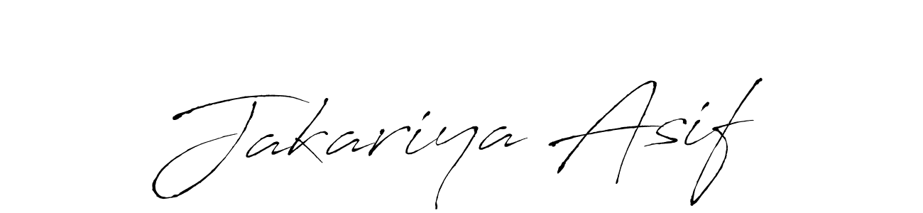 Create a beautiful signature design for name Jakariya Asif. With this signature (Antro_Vectra) fonts, you can make a handwritten signature for free. Jakariya Asif signature style 6 images and pictures png