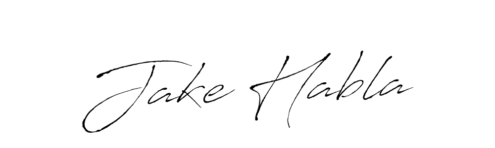 Make a beautiful signature design for name Jake Habla. With this signature (Antro_Vectra) style, you can create a handwritten signature for free. Jake Habla signature style 6 images and pictures png