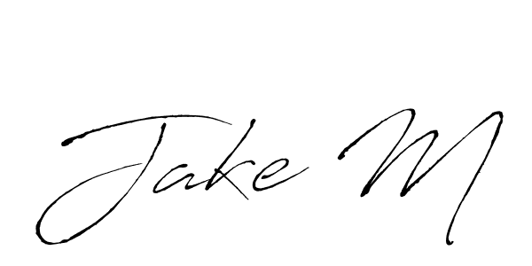 How to Draw Jake M signature style? Antro_Vectra is a latest design signature styles for name Jake M. Jake M signature style 6 images and pictures png
