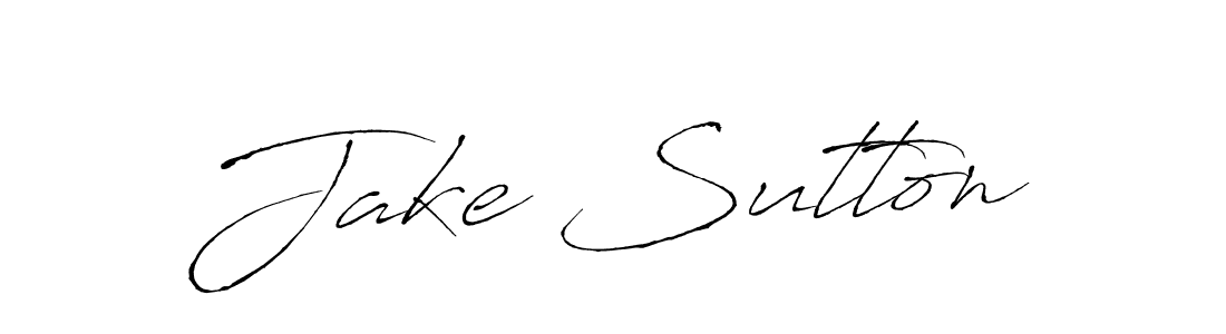 Design your own signature with our free online signature maker. With this signature software, you can create a handwritten (Antro_Vectra) signature for name Jake Sutton. Jake Sutton signature style 6 images and pictures png