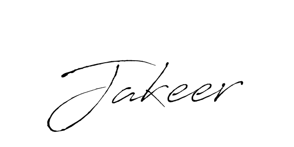 Design your own signature with our free online signature maker. With this signature software, you can create a handwritten (Antro_Vectra) signature for name Jakeer. Jakeer signature style 6 images and pictures png