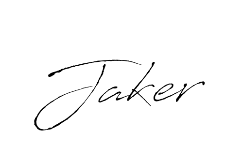 Antro_Vectra is a professional signature style that is perfect for those who want to add a touch of class to their signature. It is also a great choice for those who want to make their signature more unique. Get Jaker name to fancy signature for free. Jaker signature style 6 images and pictures png