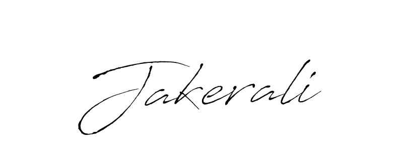 Design your own signature with our free online signature maker. With this signature software, you can create a handwritten (Antro_Vectra) signature for name Jakerali. Jakerali signature style 6 images and pictures png