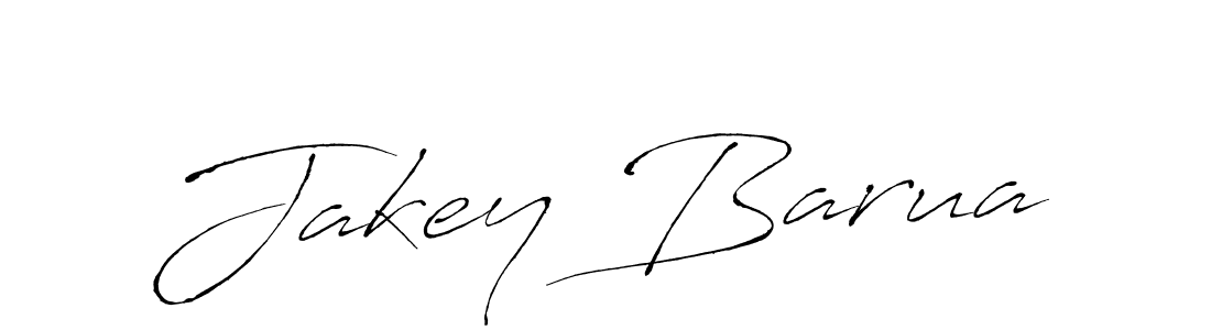 Design your own signature with our free online signature maker. With this signature software, you can create a handwritten (Antro_Vectra) signature for name Jakey Barua. Jakey Barua signature style 6 images and pictures png