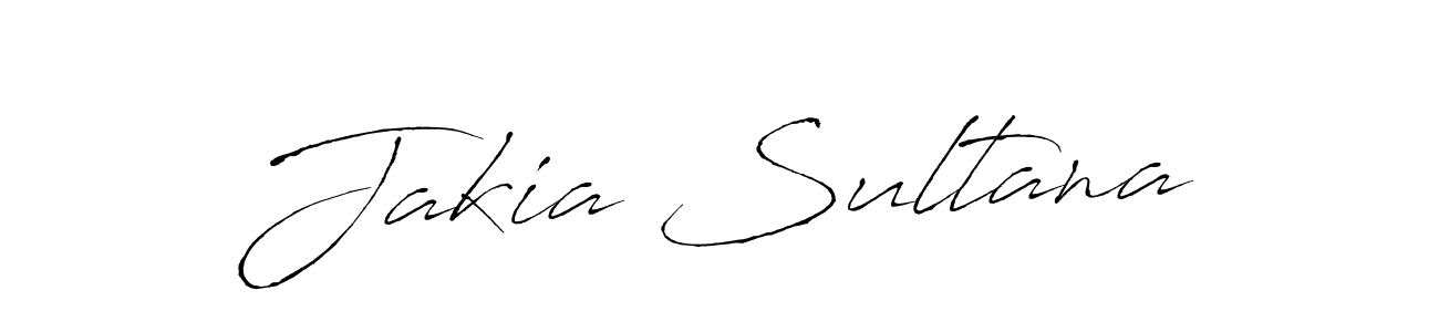 Make a beautiful signature design for name Jakia Sultana. With this signature (Antro_Vectra) style, you can create a handwritten signature for free. Jakia Sultana signature style 6 images and pictures png