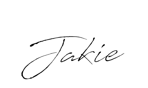 Make a beautiful signature design for name Jakie. With this signature (Antro_Vectra) style, you can create a handwritten signature for free. Jakie signature style 6 images and pictures png