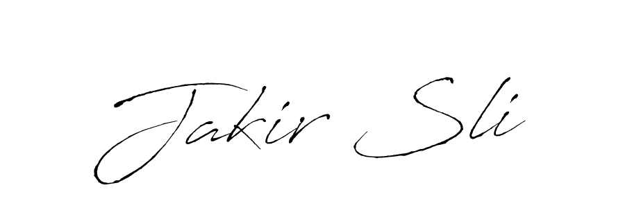 Create a beautiful signature design for name Jakir Sli. With this signature (Antro_Vectra) fonts, you can make a handwritten signature for free. Jakir Sli signature style 6 images and pictures png