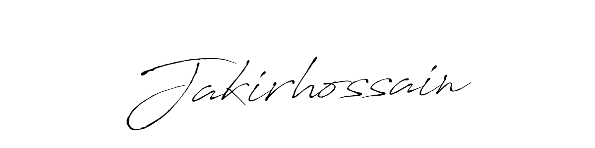 Use a signature maker to create a handwritten signature online. With this signature software, you can design (Antro_Vectra) your own signature for name Jakirhossain. Jakirhossain signature style 6 images and pictures png