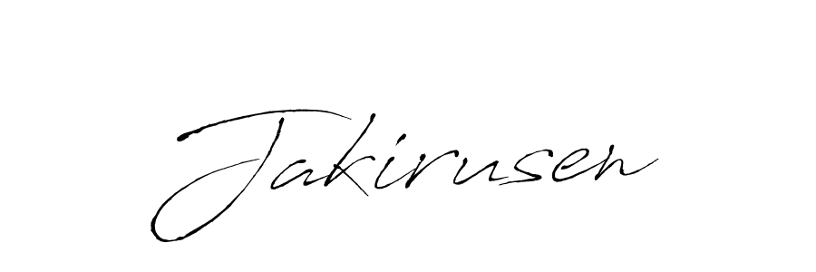 Jakirusen stylish signature style. Best Handwritten Sign (Antro_Vectra) for my name. Handwritten Signature Collection Ideas for my name Jakirusen. Jakirusen signature style 6 images and pictures png