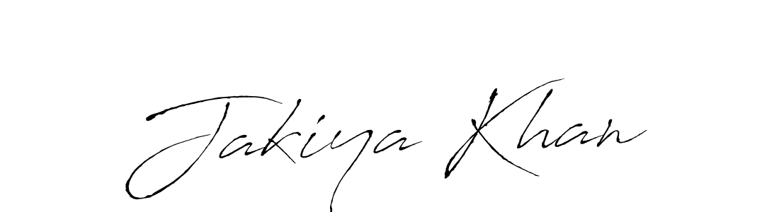 Create a beautiful signature design for name Jakiya Khan. With this signature (Antro_Vectra) fonts, you can make a handwritten signature for free. Jakiya Khan signature style 6 images and pictures png