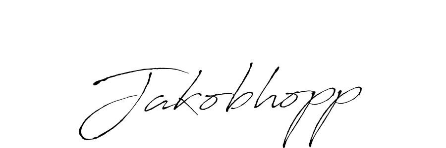 Design your own signature with our free online signature maker. With this signature software, you can create a handwritten (Antro_Vectra) signature for name Jakobhopp. Jakobhopp signature style 6 images and pictures png