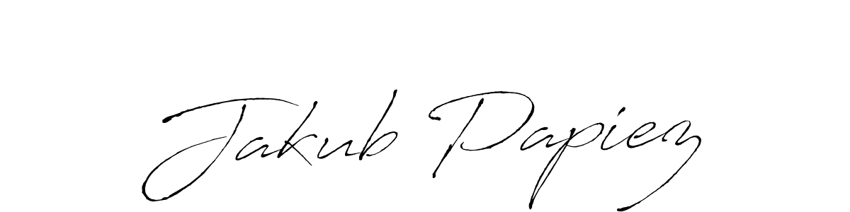 Create a beautiful signature design for name Jakub Papiez. With this signature (Antro_Vectra) fonts, you can make a handwritten signature for free. Jakub Papiez signature style 6 images and pictures png