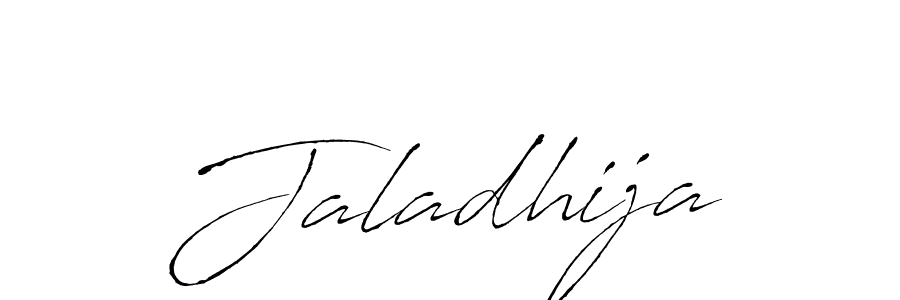 Make a beautiful signature design for name Jaladhija. With this signature (Antro_Vectra) style, you can create a handwritten signature for free. Jaladhija signature style 6 images and pictures png