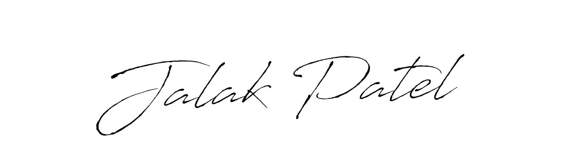 Design your own signature with our free online signature maker. With this signature software, you can create a handwritten (Antro_Vectra) signature for name Jalak Patel. Jalak Patel signature style 6 images and pictures png