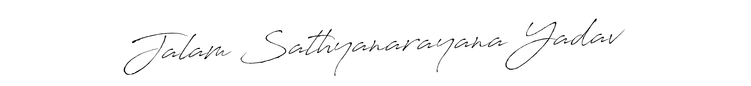 Create a beautiful signature design for name Jalam Sathyanarayana Yadav. With this signature (Antro_Vectra) fonts, you can make a handwritten signature for free. Jalam Sathyanarayana Yadav signature style 6 images and pictures png