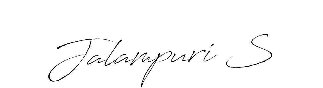 You should practise on your own different ways (Antro_Vectra) to write your name (Jalampuri S) in signature. don't let someone else do it for you. Jalampuri S signature style 6 images and pictures png