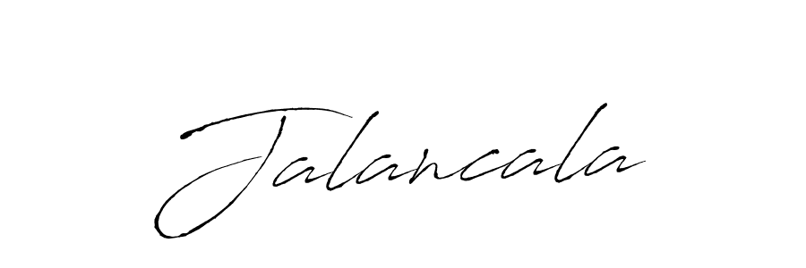 Design your own signature with our free online signature maker. With this signature software, you can create a handwritten (Antro_Vectra) signature for name Jalancala. Jalancala signature style 6 images and pictures png