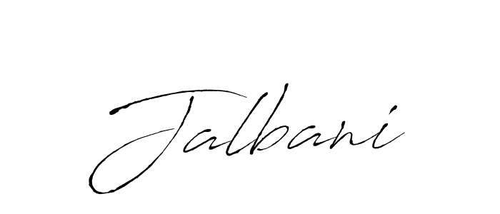 Create a beautiful signature design for name Jalbani. With this signature (Antro_Vectra) fonts, you can make a handwritten signature for free. Jalbani signature style 6 images and pictures png