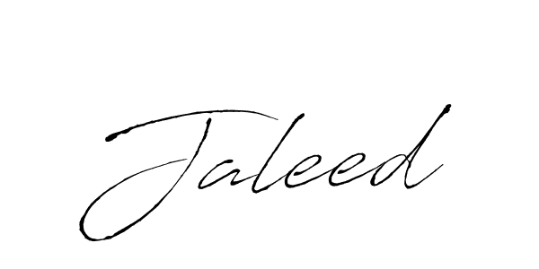 Make a beautiful signature design for name Jaleed. With this signature (Antro_Vectra) style, you can create a handwritten signature for free. Jaleed signature style 6 images and pictures png