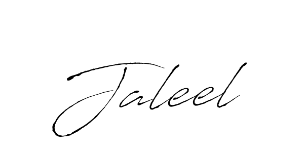 How to make Jaleel signature? Antro_Vectra is a professional autograph style. Create handwritten signature for Jaleel name. Jaleel signature style 6 images and pictures png