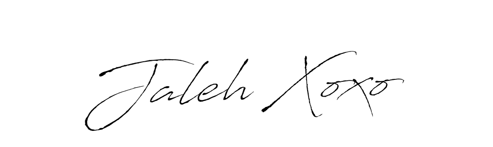 Make a beautiful signature design for name Jaleh Xoxo. With this signature (Antro_Vectra) style, you can create a handwritten signature for free. Jaleh Xoxo signature style 6 images and pictures png