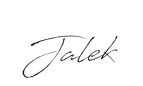 Create a beautiful signature design for name Jalek. With this signature (Antro_Vectra) fonts, you can make a handwritten signature for free. Jalek signature style 6 images and pictures png