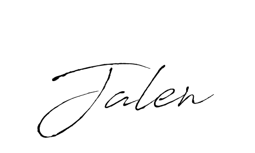 Jalen stylish signature style. Best Handwritten Sign (Antro_Vectra) for my name. Handwritten Signature Collection Ideas for my name Jalen. Jalen signature style 6 images and pictures png